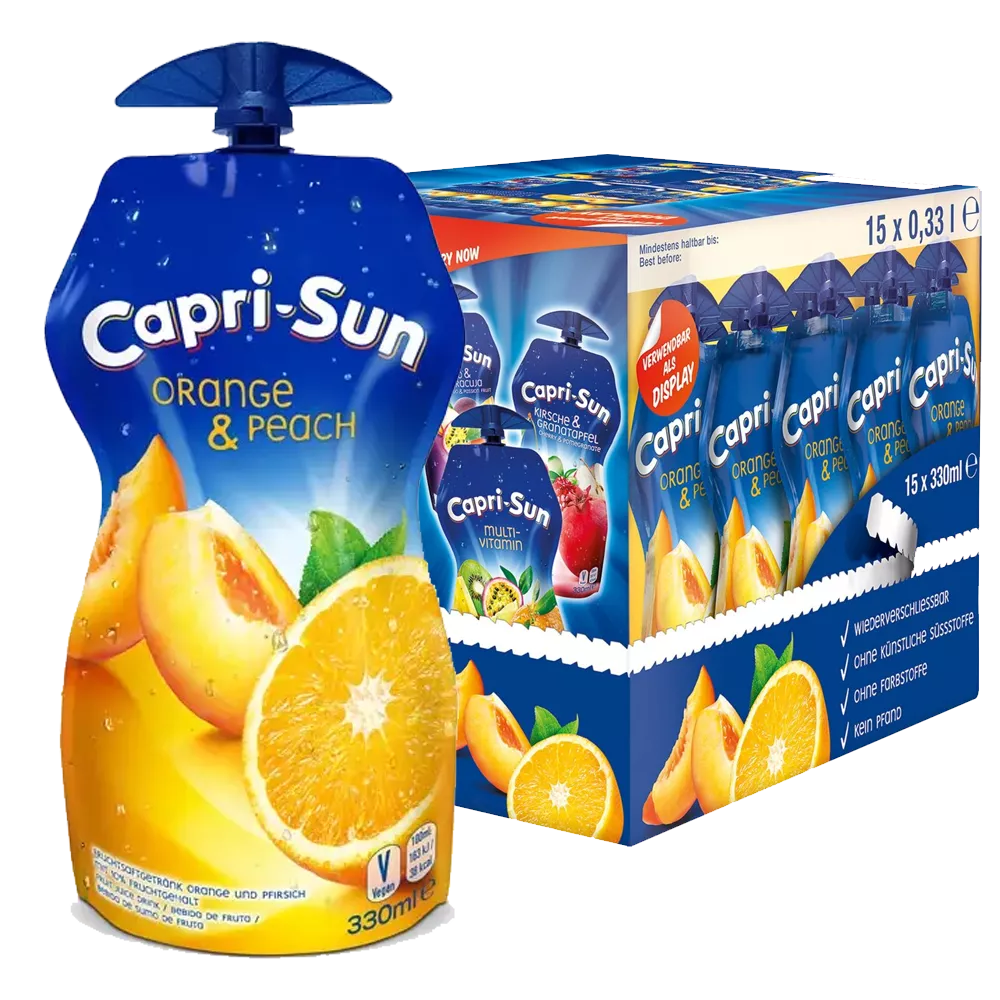 Capri-Sun Orange/Peach 15x330 ml. (VEGAN)