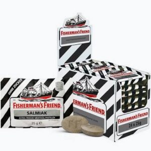 Fisherman 1-Pack Salmiak SF 24x25gr. (Vegan & Gluten)