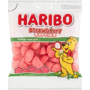 Haribo Strawberry Softies 12x120 gr. (FORVENTET LAGER UGE 40)