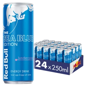 Redbull Juneberry, Sea Blue Edition 24x250 ml. (FORVENTET LAGER UGE 40)