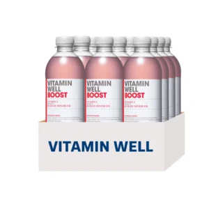 Vitamin Well, Boost Blåbær/Hindbær 12x500 ml.