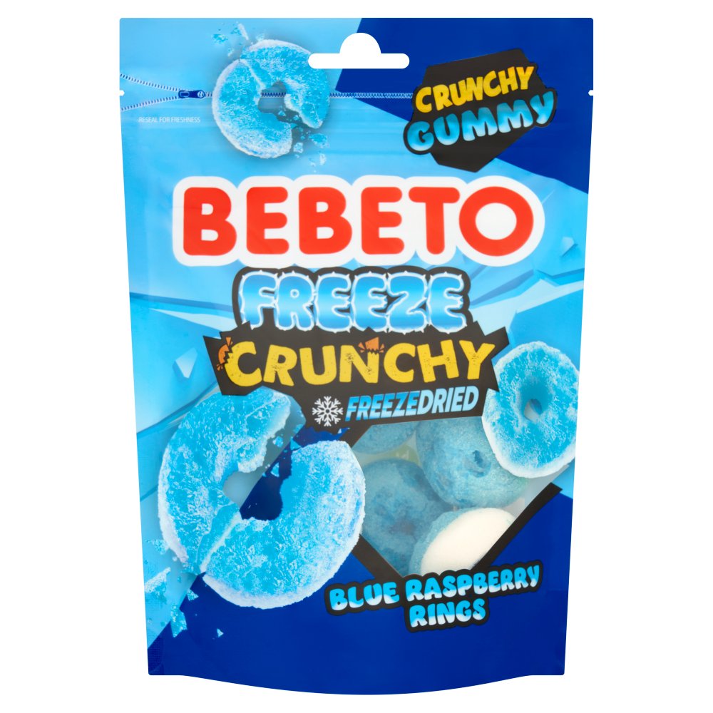 Bebeto Blue Raspberry Freeze Crunchy 10×35 gr. (HALAL)
