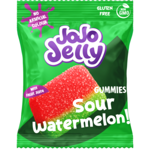 Jojo Jelly Sour Watermelon 12x80 gr. (HALAL)