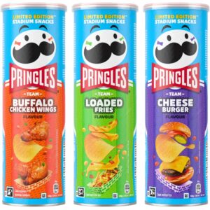 Pringles Display: Stadium Snacks 1/4 palle, 190x165 gr. (19x165gr.) (LIMITED EDITION)