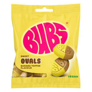 Bubs Sweet Ovals, Banana/Toffee 12x155 gr. (VEGAN)