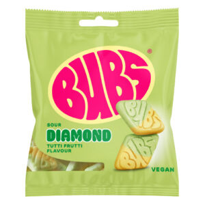 Bubs Sour Diamond, Tutti Frutti 12x155 gr. (VEGAN)