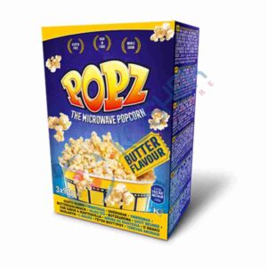 Popz Butter, Mikrobølge Popcorn 6x270 gr.(3x90gr.)