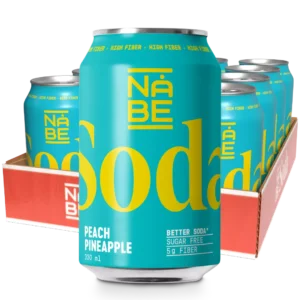 NOBE Soda, Peach Pineapple SF 12x330 ml. (FORVENTET LAGER UGE 39)
