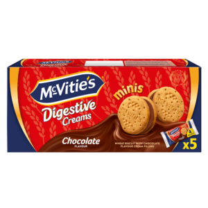 McVities Digestive, Mini Creams Chocolate (5-Pack) 16x185 gr.