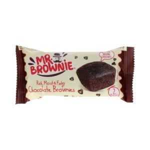Mr. Brownie Display, Chocolate Brownies Indp. 25x50 gr. (2x25 gr.) (FORVENTET LAGER UGE 45)